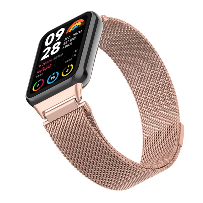 Xiaomi Smart Band 8 Pro Magnetic Band Stainless Steel Milanese Watch Strap with Connector