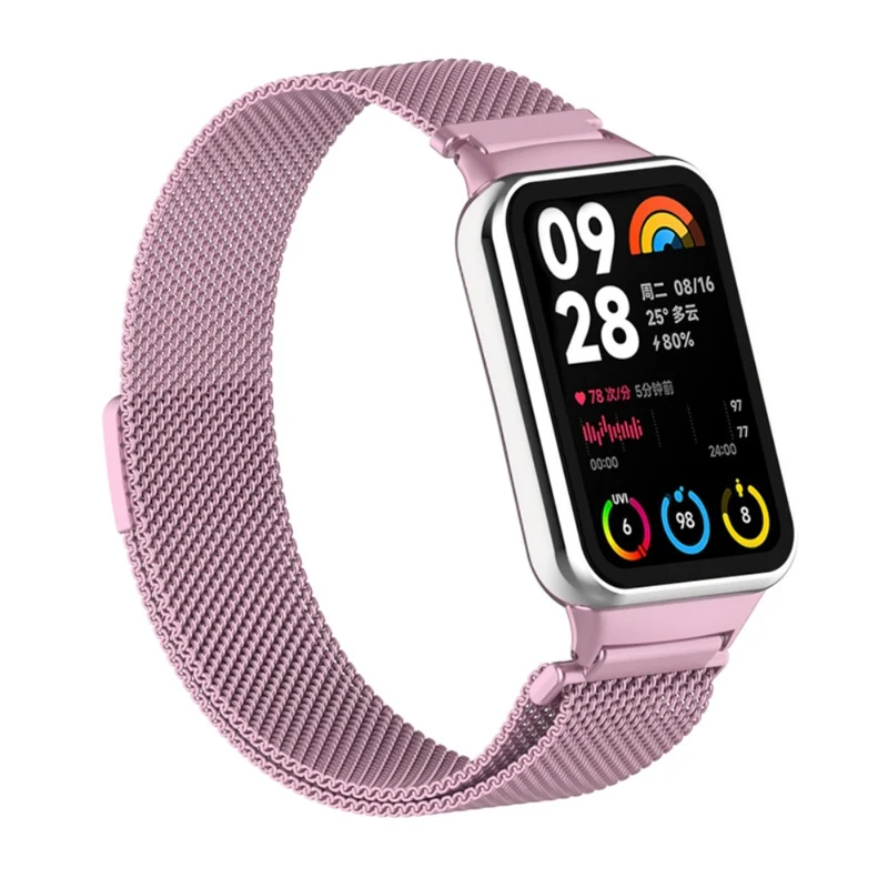 Xiaomi Smart Band 8 Pro Magnetic Band Stainless Steel Milanese Watch Strap with Connector