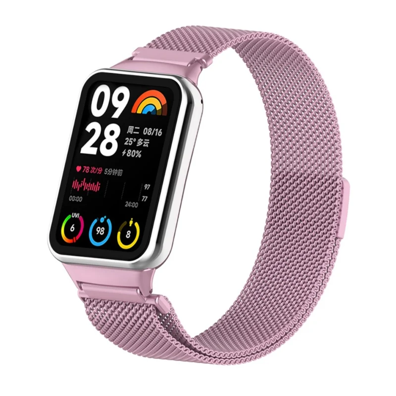 Xiaomi Smart Band 8 Pro Magnetic Band Stainless Steel Milanese Watch Strap with Connector
