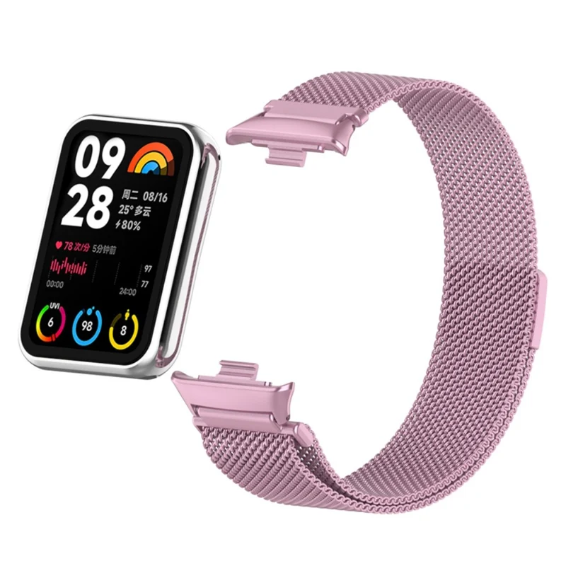 Xiaomi Smart Band 8 Pro Magnetic Band Stainless Steel Milanese Watch Strap with Connector
