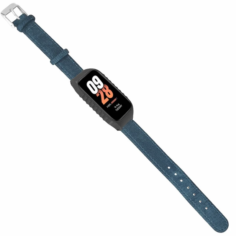 Xiaomi Smart Band 8 Active Strap Replacement Denim Texture Band with Watch Case