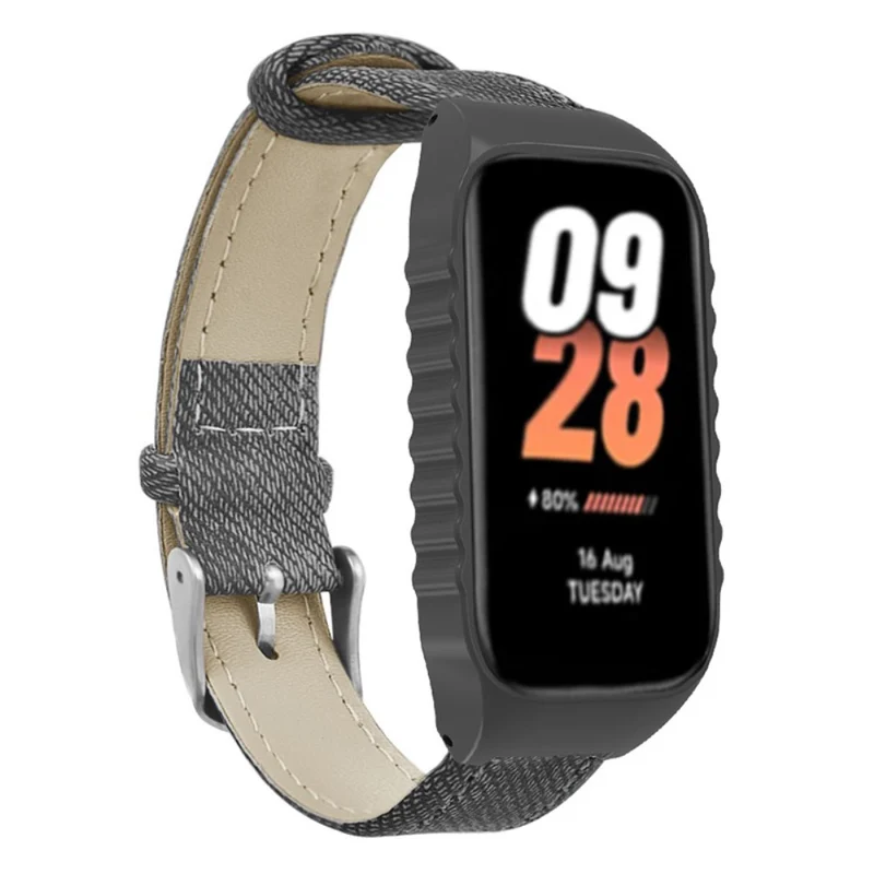 Xiaomi Smart Band 8 Active Strap Replacement Denim Texture Band with Watch Case