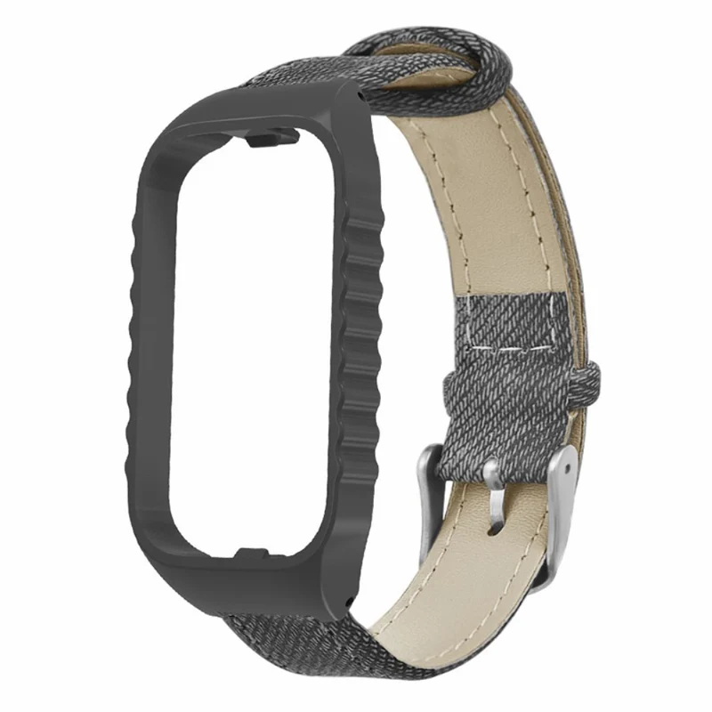 Xiaomi Smart Band 8 Active Strap Replacement Denim Texture Band with Watch Case