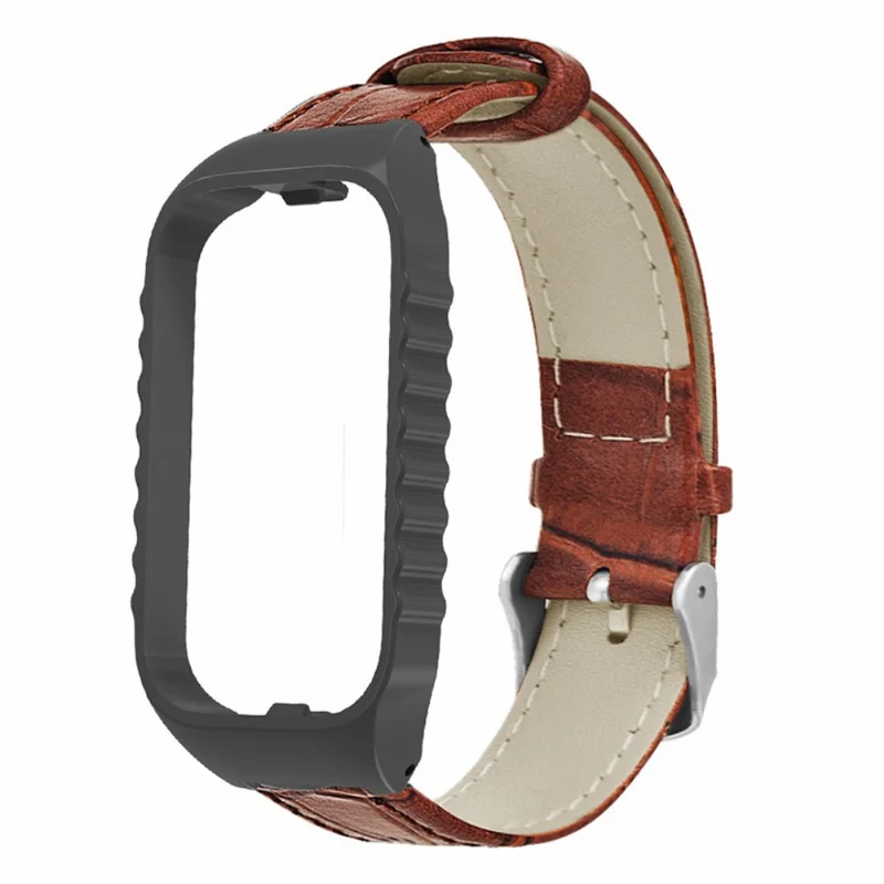 Xiaomi Smart Band 8 Active Watch Band Bamboo Texture Wrist Strap with Watch Case