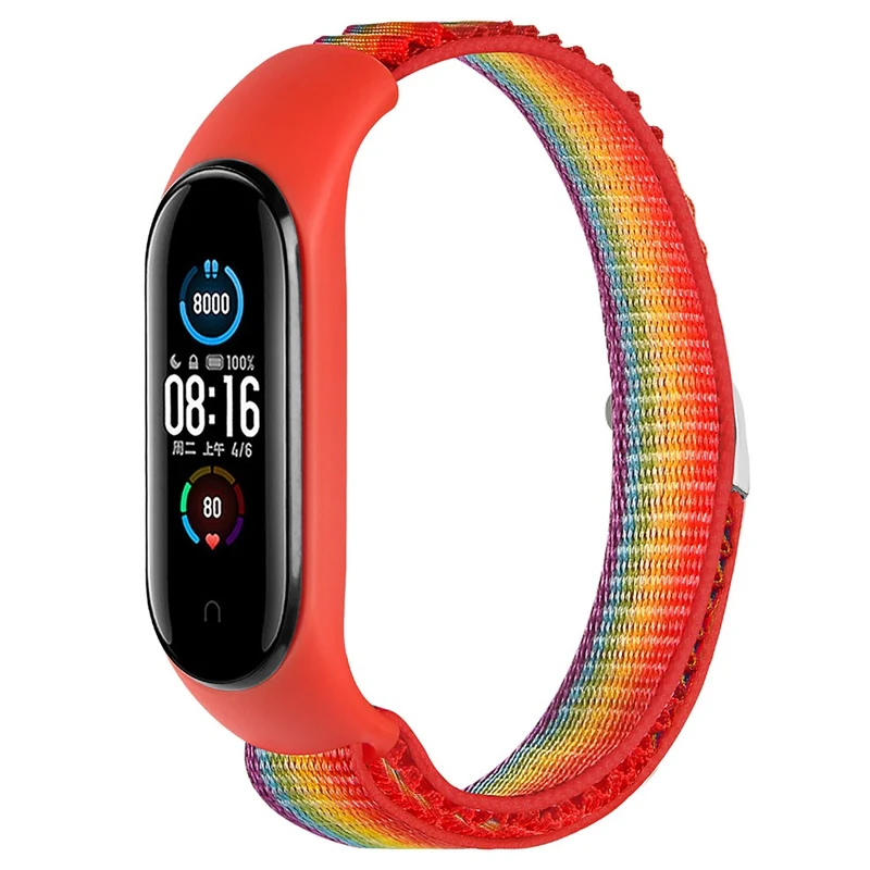 KALEBOL KLB-GSNL-001 Xiaomi Smart Band 8 Watch Strap Alpine Wrist Band with Watch Case - Rainbow