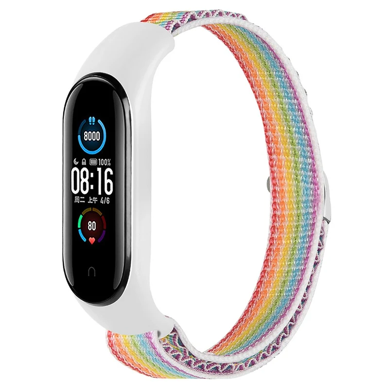 KALEBOL KLB-GSNL-001 Xiaomi Smart Band 8 Watch Strap Alpine Wrist Band with Watch Case - Rainbow