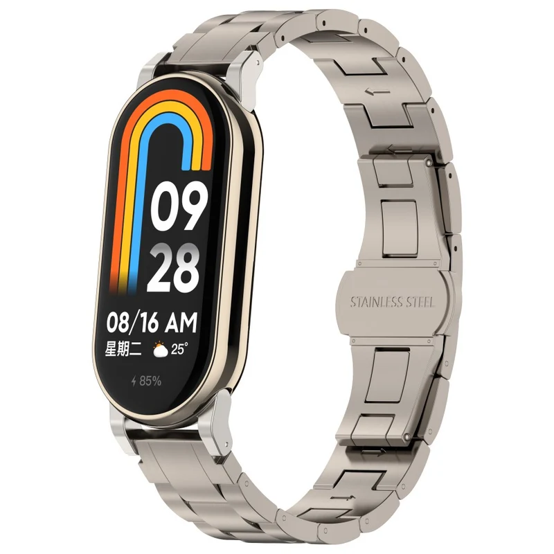 Xiaomi Smart Band 8 Titanium Metal Strap Watch Bracelet Straps Replacement