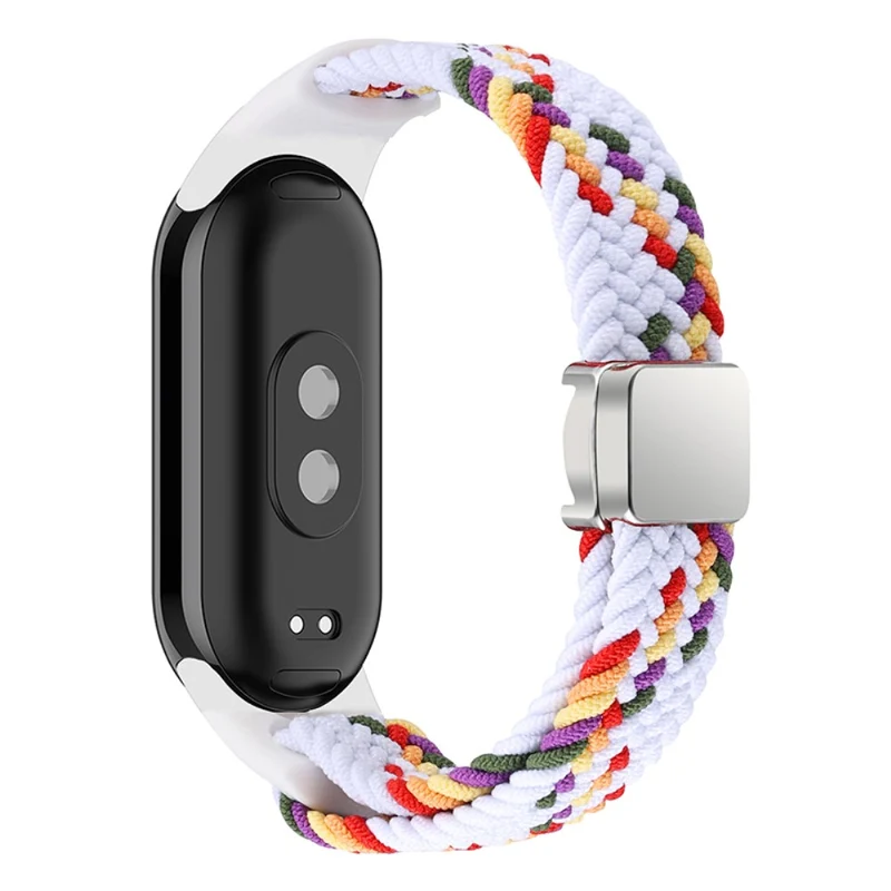Magnetic Braided Nylon Strap Xiaomi Smart Band 8 Replacement Watch Band - Denim Color