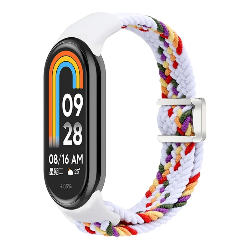 Magnetic Braided Nylon Strap Xiaomi Smart Band 8 Replacement Watch Band - Denim Color