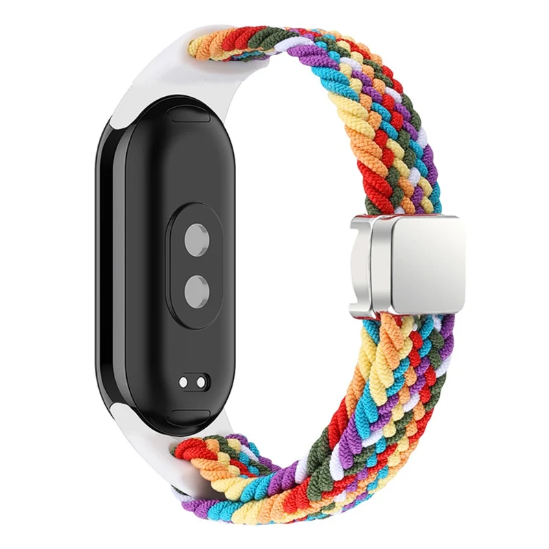 Magnetic Braided Nylon Strap Xiaomi Smart Band 8 Replacement Watch Band - Denim Color