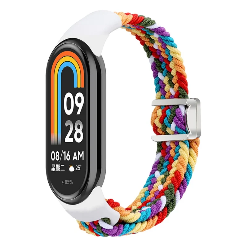 Magnetic Braided Nylon Strap Xiaomi Smart Band 8 Replacement Watch Band - Denim Color