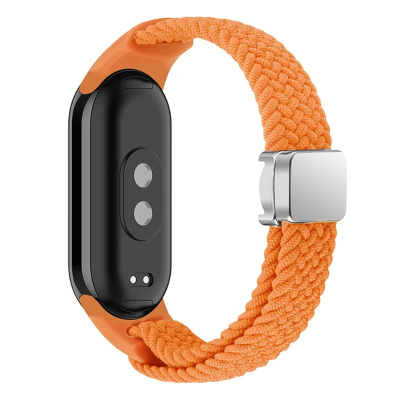Magnetic Braided Nylon Strap Xiaomi Smart Band 8 Replacement Watch Band - Denim Color