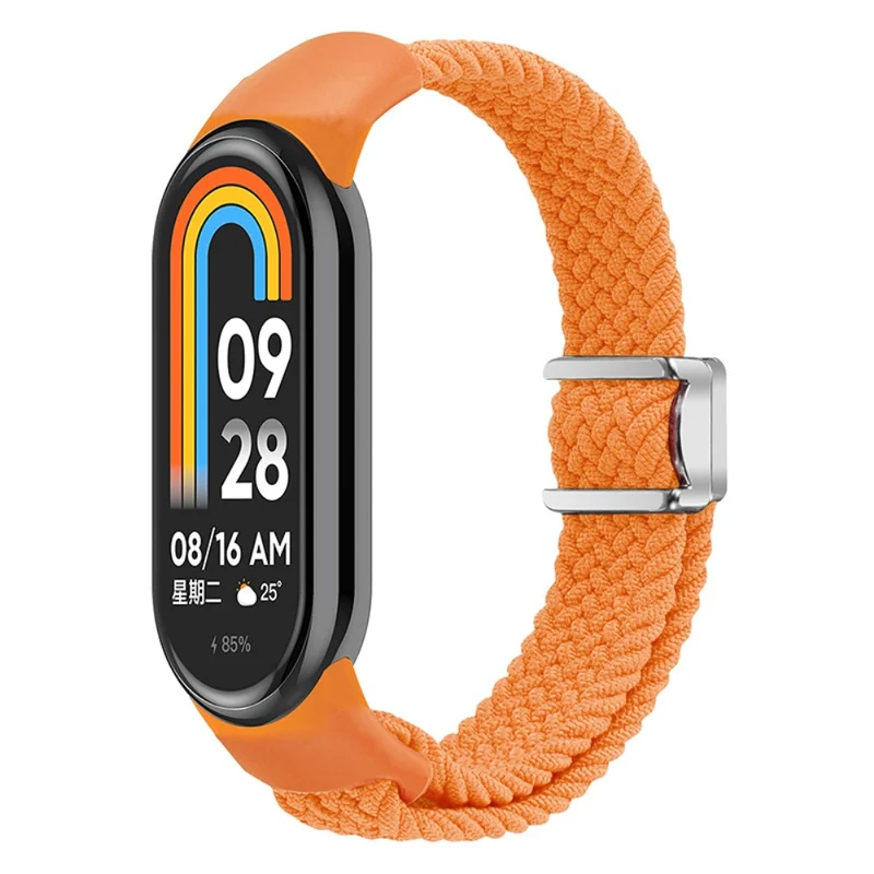 Magnetic Braided Nylon Strap Xiaomi Smart Band 8 Replacement Watch Band - Denim Color