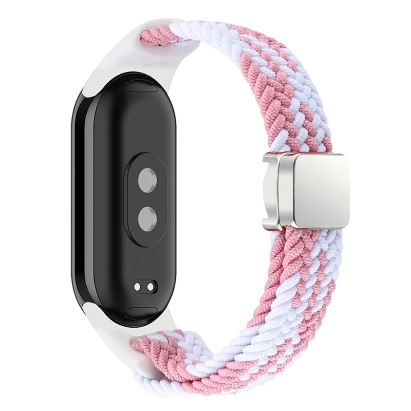 Magnetic Braided Nylon Strap Xiaomi Smart Band 8 Replacement Watch Band - Denim Color