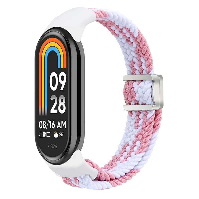 Magnetic Braided Nylon Strap Xiaomi Smart Band 8 Replacement Watch Band - Denim Color