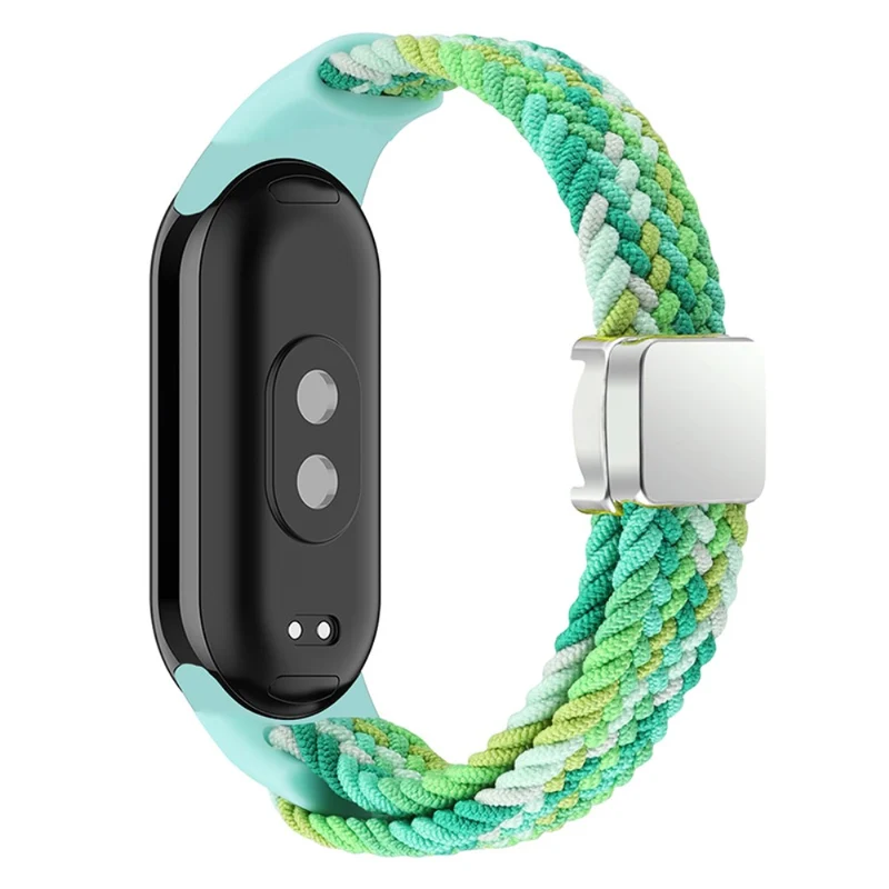 Magnetic Braided Nylon Strap Xiaomi Smart Band 8 Replacement Watch Band - Denim Color