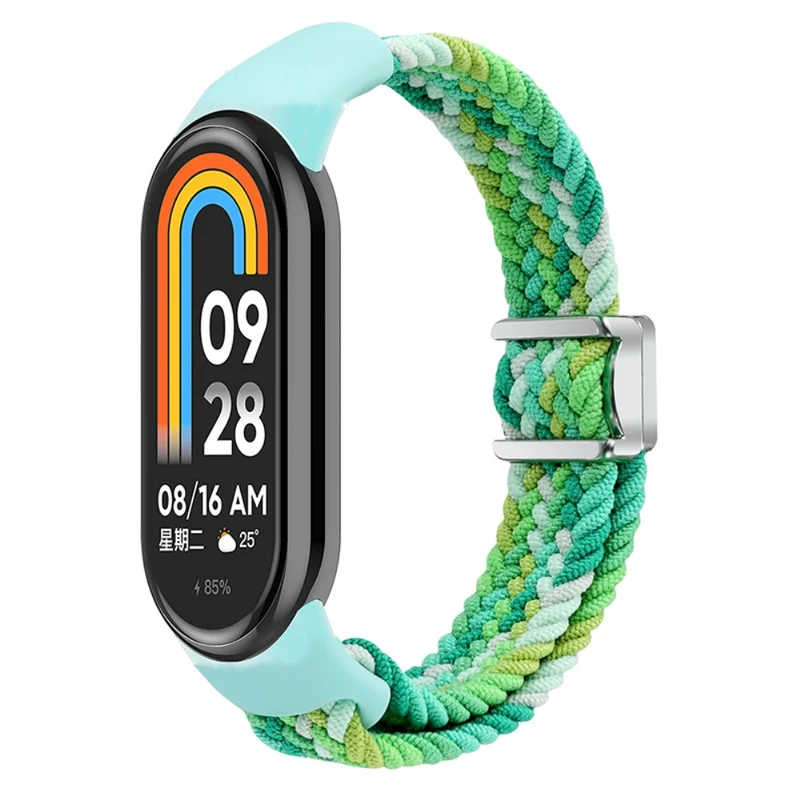 Magnetic Braided Nylon Strap Xiaomi Smart Band 8 Replacement Watch Band - Denim Color