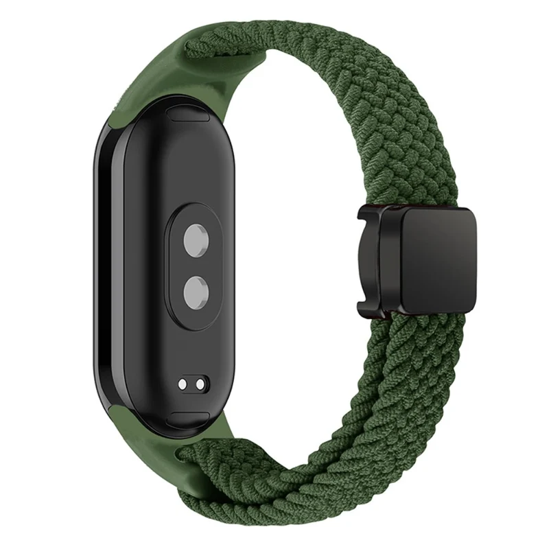 Magnetic Braided Nylon Strap Xiaomi Smart Band 8 Replacement Watch Band - Denim Color