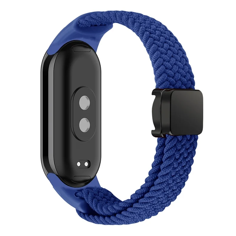 Magnetic Braided Nylon Strap Xiaomi Smart Band 8 Replacement Watch Band - Denim Color