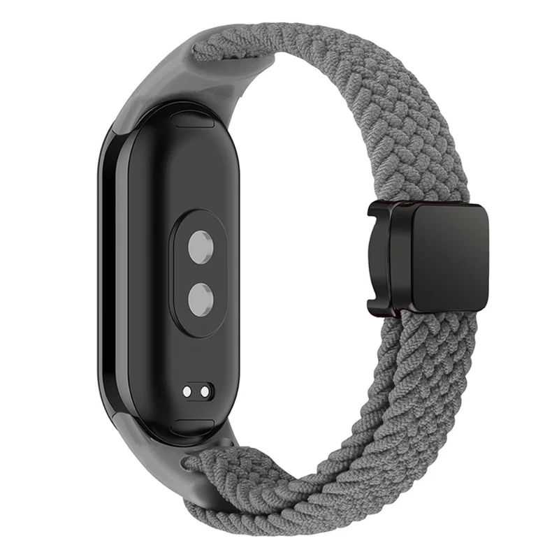 Magnetic Braided Nylon Strap Xiaomi Smart Band 8 Replacement Watch Band - Denim Color