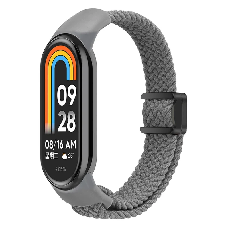 Magnetic Braided Nylon Strap Xiaomi Smart Band 8 Replacement Watch Band - Denim Color