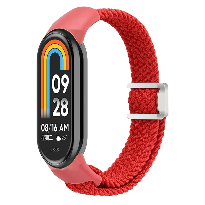 Magnetic Braided Nylon Strap Xiaomi Smart Band 8 Replacement Watch Band - Denim Color
