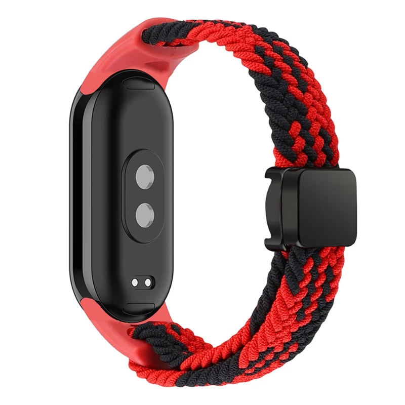 Magnetic Braided Nylon Strap Xiaomi Smart Band 8 Replacement Watch Band - Denim Color
