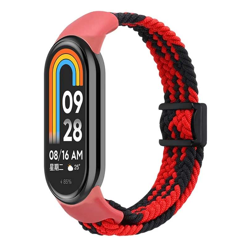Magnetic Braided Nylon Strap Xiaomi Smart Band 8 Replacement Watch Band - Denim Color