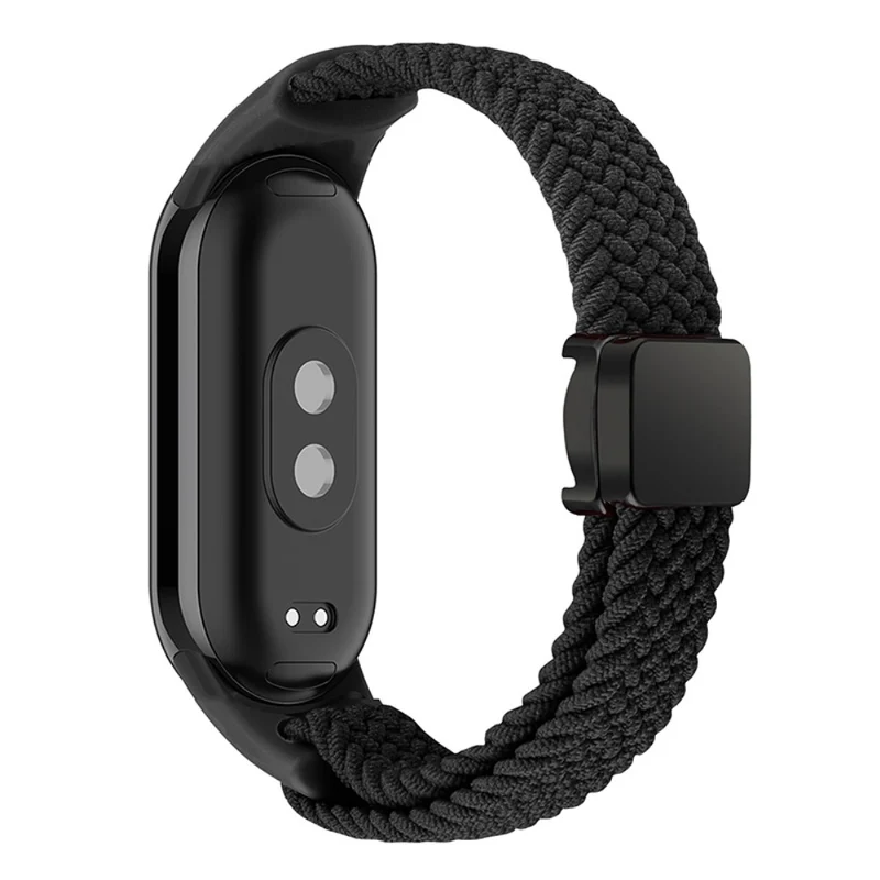 Magnetic Braided Nylon Strap Xiaomi Smart Band 8 Replacement Watch Band - Denim Color
