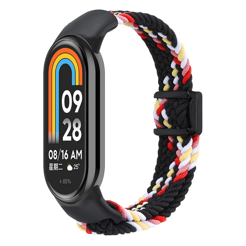 Magnetic Braided Nylon Strap Xiaomi Smart Band 8 Replacement Watch Band - Denim Color