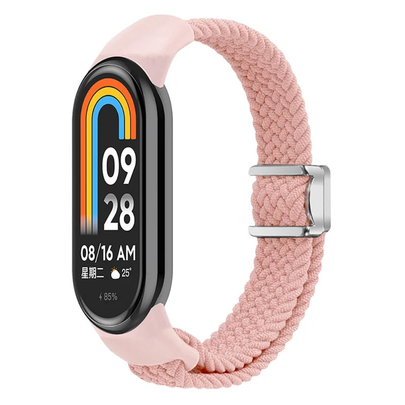 Magnetic Braided Nylon Strap Xiaomi Smart Band 8 Replacement Watch Band - Denim Color
