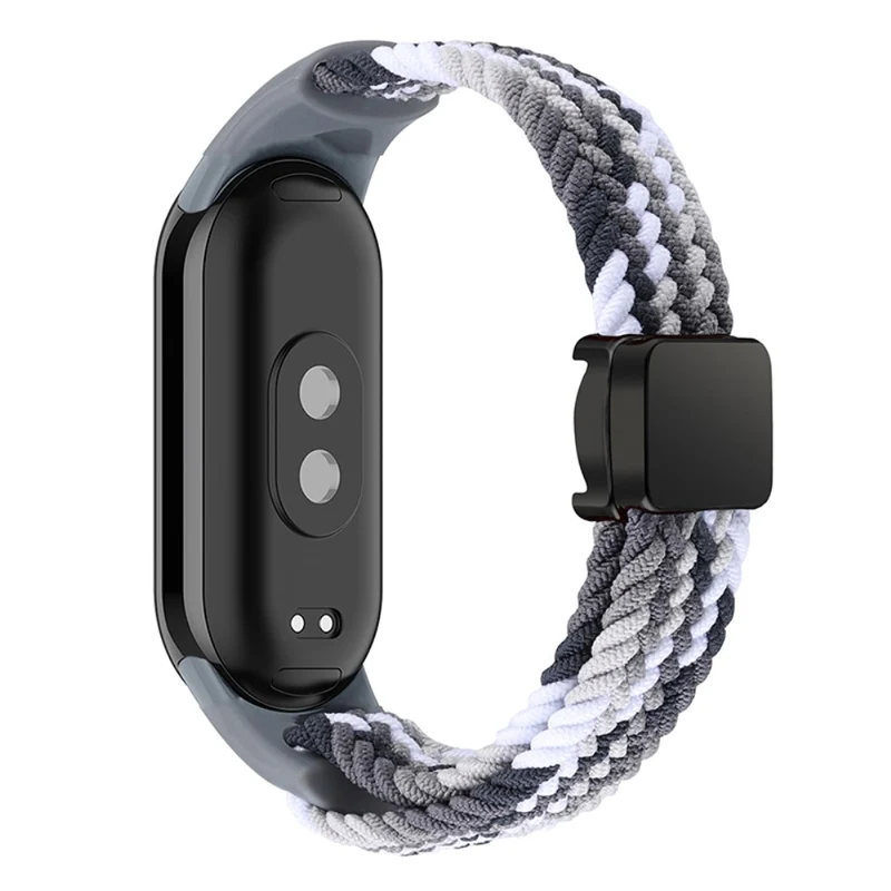 Magnetic Braided Nylon Strap Xiaomi Smart Band 8 Replacement Watch Band - Denim Color