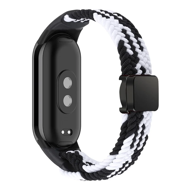 Magnetic Braided Nylon Strap Xiaomi Smart Band 8 Replacement Watch Band - Denim Color