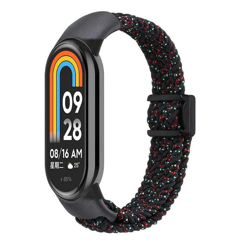 Magnetic Braided Nylon Strap Xiaomi Smart Band 8 Replacement Watch Band - Denim Color