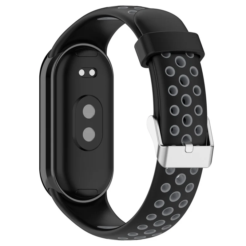 KALEBOL KLB-SSGJ-001 Xiaomi Smart Band 8 Silicone Watch Band Waterproof Strap - Black+Yellow