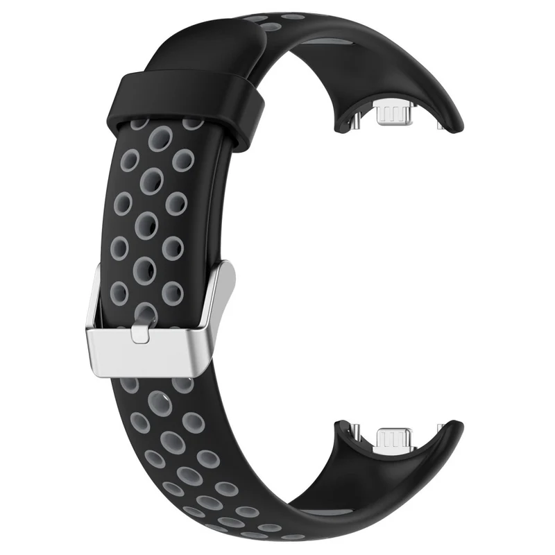 KALEBOL KLB-SSGJ-001 Xiaomi Smart Band 8 Silicone Watch Band Waterproof Strap - Black+Yellow