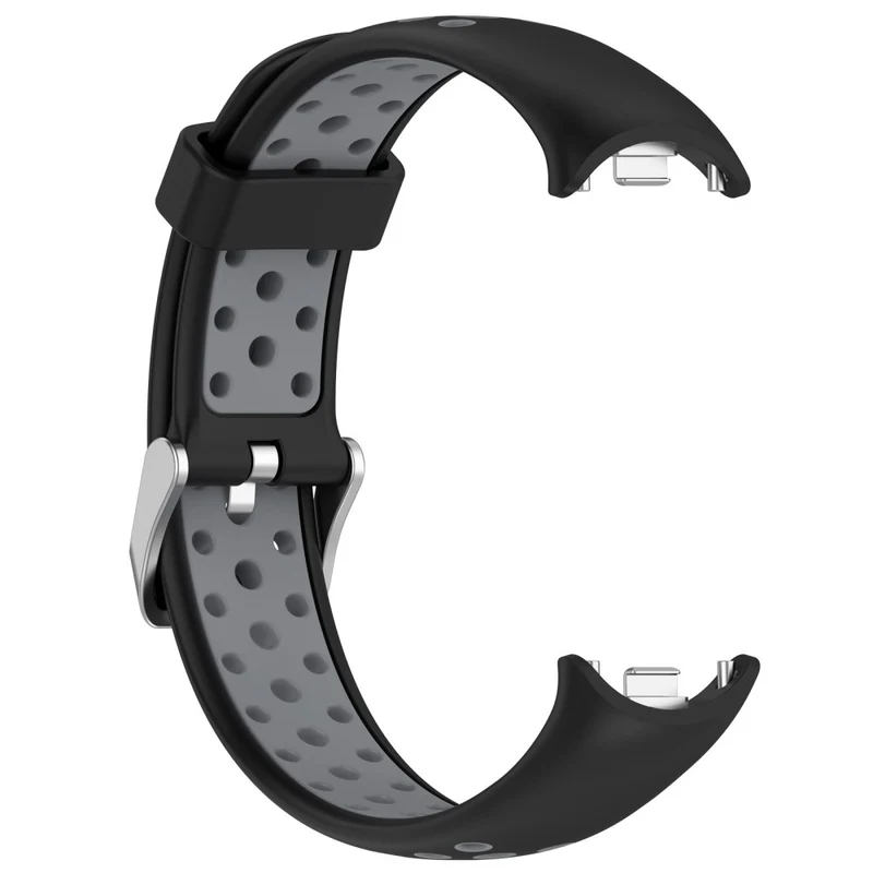 KALEBOL KLB-SSGJ-001 Xiaomi Smart Band 8 Silicone Watch Band Waterproof Strap - Black+Yellow