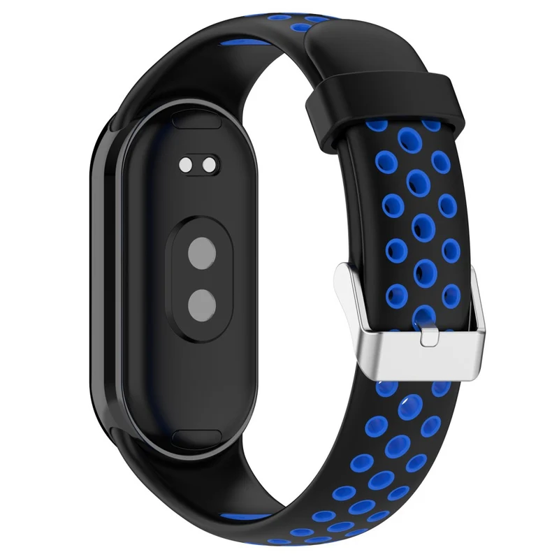 KALEBOL KLB-SSGJ-001 Xiaomi Smart Band 8 Silicone Watch Band Waterproof Strap - Black+Yellow
