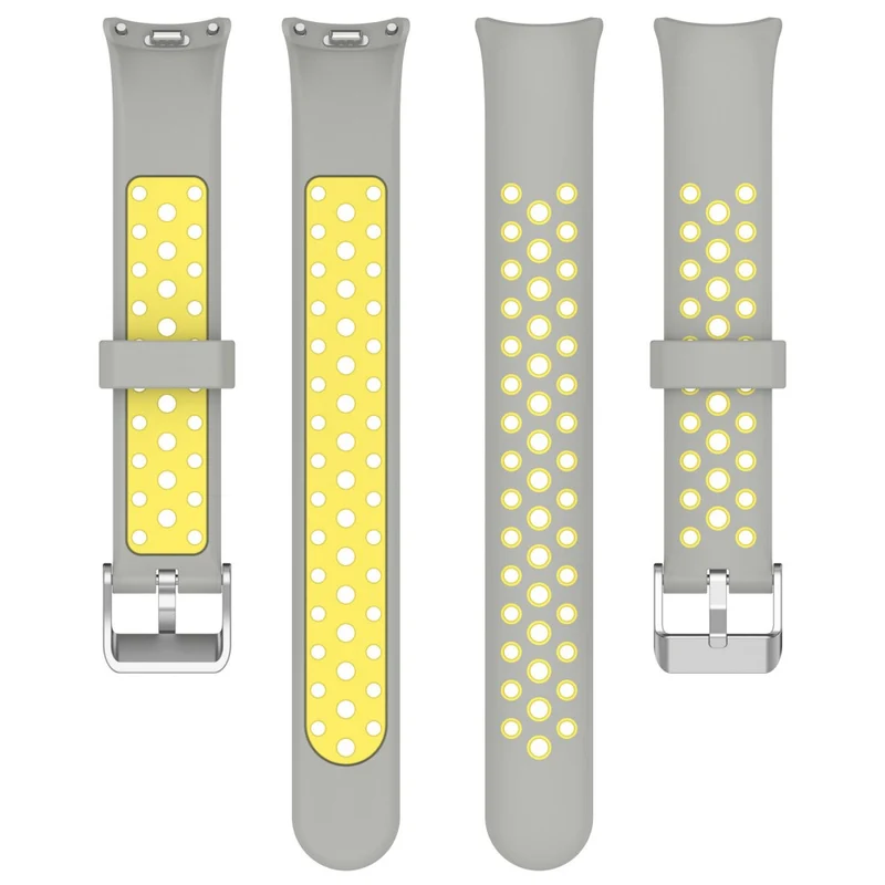 KALEBOL KLB-SSGJ-001 Xiaomi Smart Band 8 Silicone Watch Band Waterproof Strap - Black+Yellow