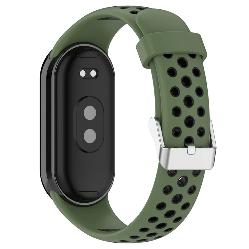 KALEBOL KLB-SSGJ-001 Xiaomi Smart Band 8 Silicone Watch Band Waterproof Strap - Black+Yellow