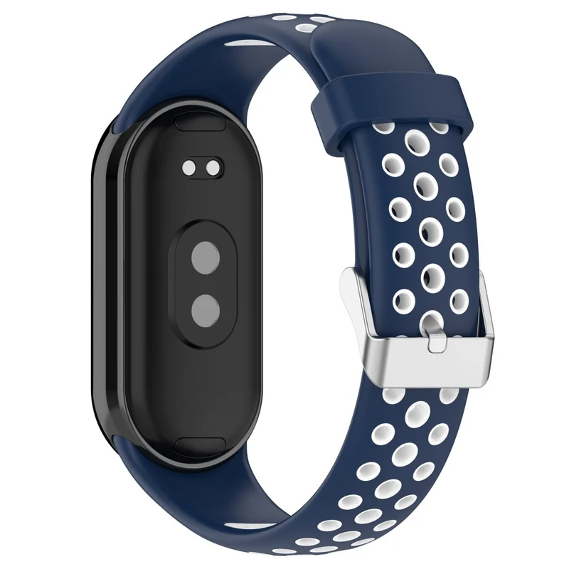 KALEBOL KLB-SSGJ-001 Xiaomi Smart Band 8 Silicone Watch Band Waterproof Strap - Black+Yellow