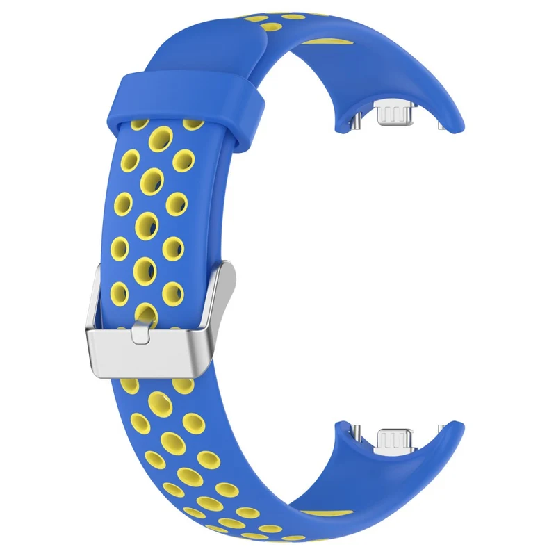 KALEBOL KLB-SSGJ-001 Xiaomi Smart Band 8 Silicone Watch Band Waterproof Strap - Black+Yellow