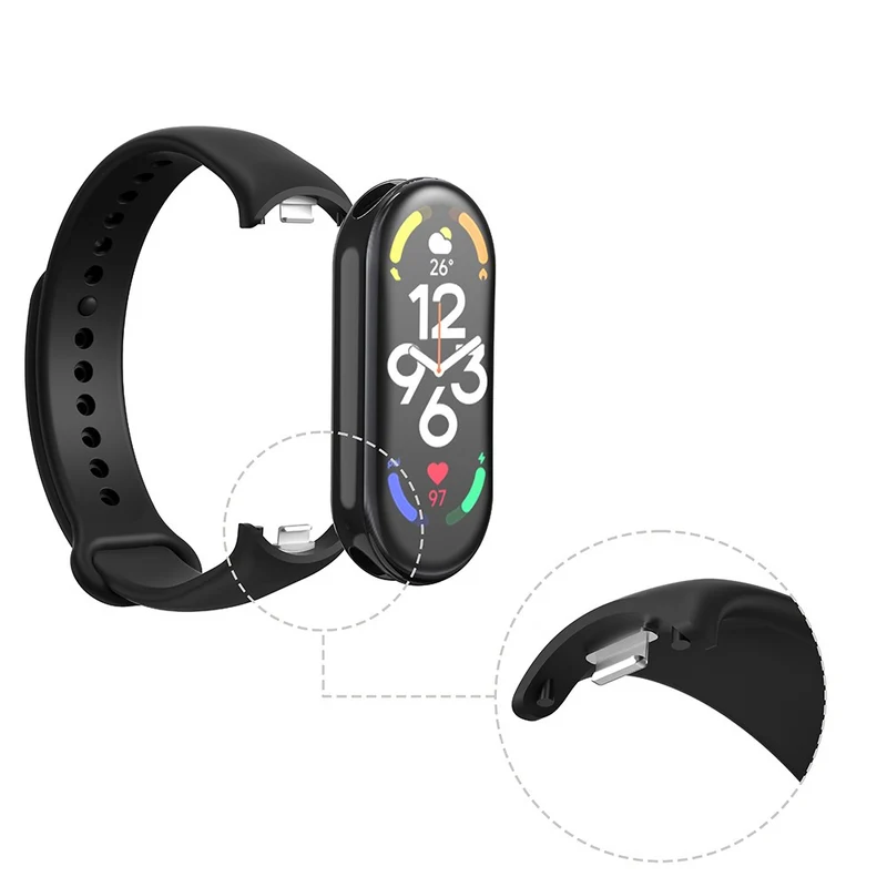 Xiaomi Smart Band 8 Silicone Watch Strap Wrist Band Replacement
