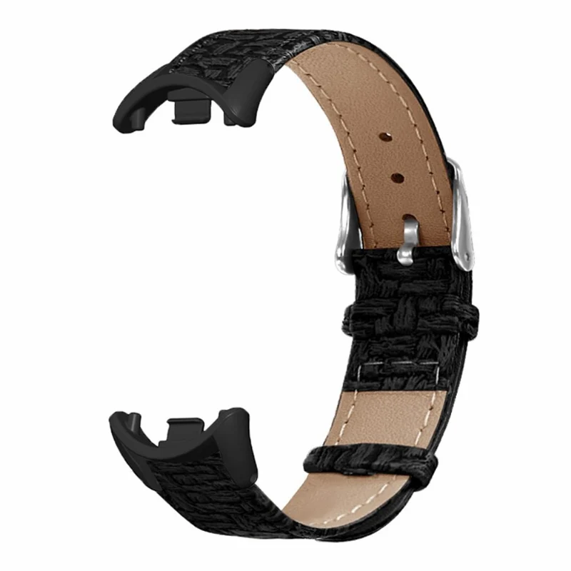 Xiaomi Smart Band 8 / Smart Band 8 NFC Wrist Strap Woven Texture Cowhide Leather Band