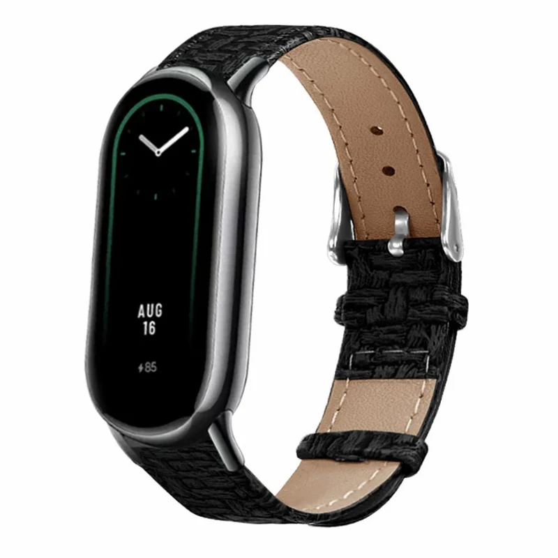 Xiaomi Smart Band 8 / Smart Band 8 NFC Wrist Strap Woven Texture Cowhide Leather Band