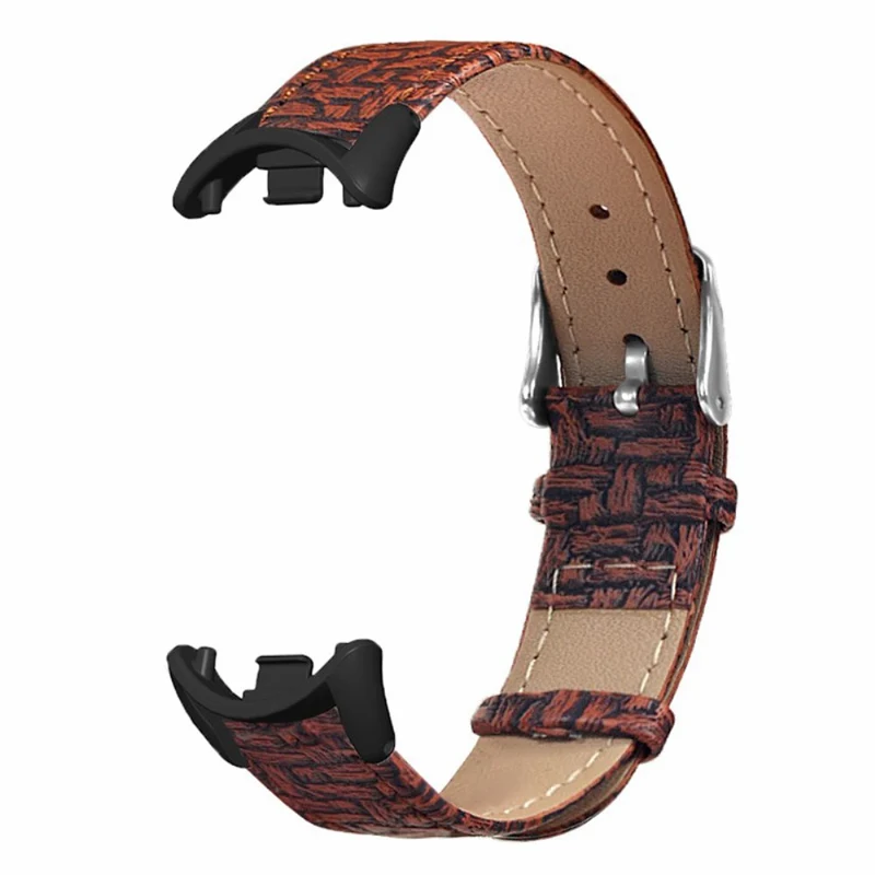 Xiaomi Smart Band 8 / Smart Band 8 NFC Wrist Strap Woven Texture Cowhide Leather Band