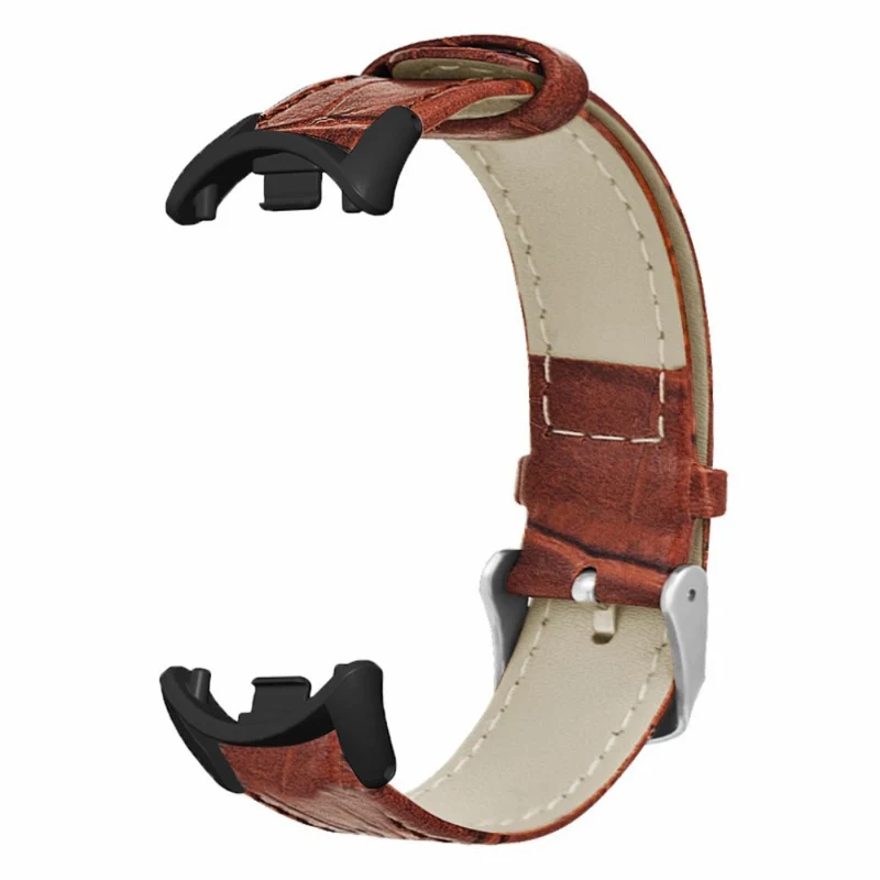 Xiaomi Smart Band 8 / Smart Band 8 NFC Replacement Strap Bamboo Texture Cowhide Leather Band