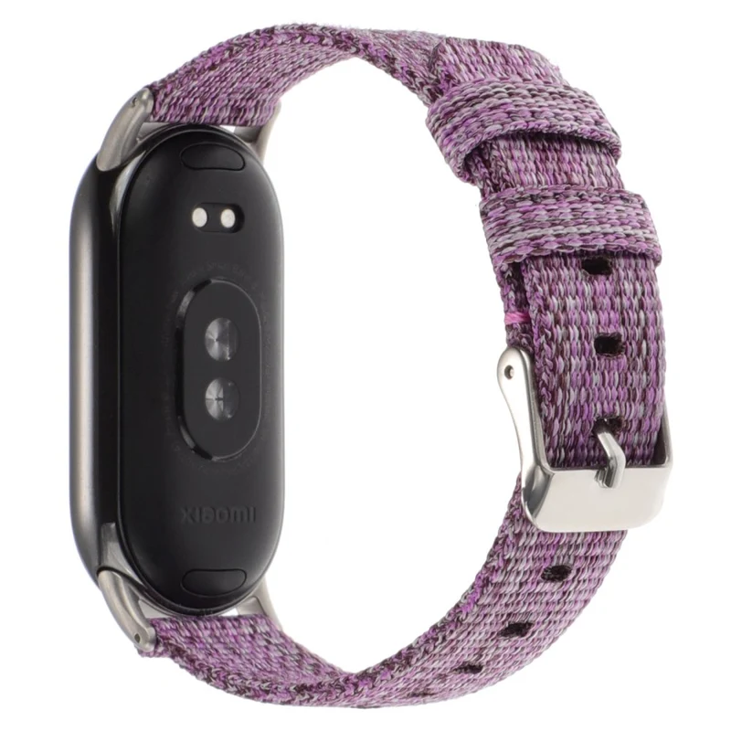 Xiaomi Smart Band 8 Nylon Watch Strap Adjustable Wrist Band Replacement - Light Purple