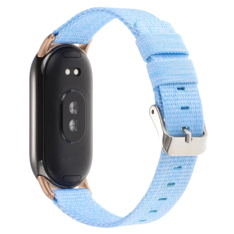 Xiaomi Smart Band 8 Nylon Watch Strap Adjustable Wrist Band Replacement - Light Purple