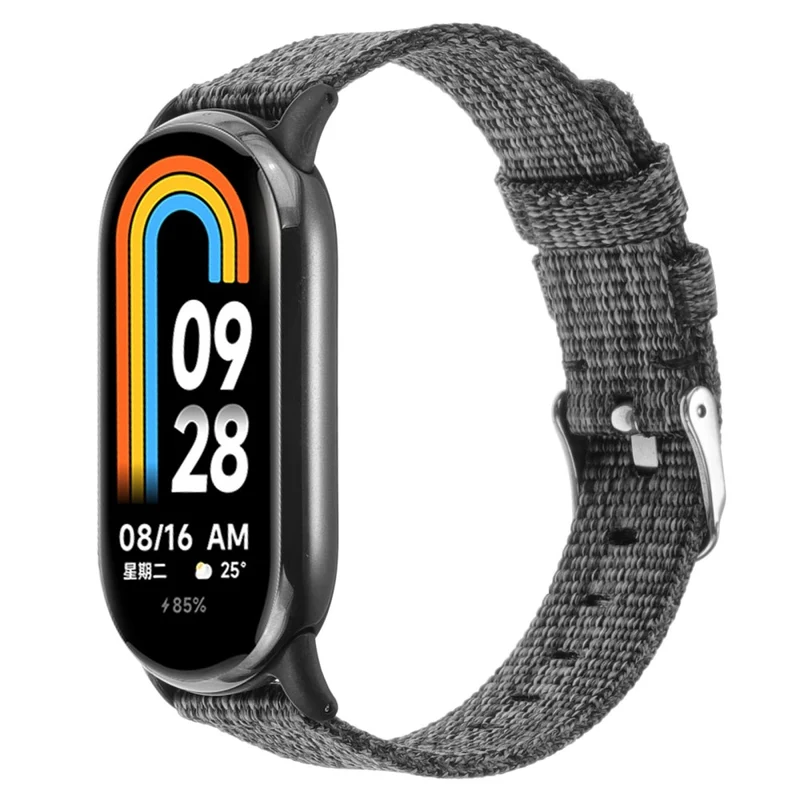 Xiaomi Smart Band 8 Nylon Watch Strap Adjustable Wrist Band Replacement - Light Purple